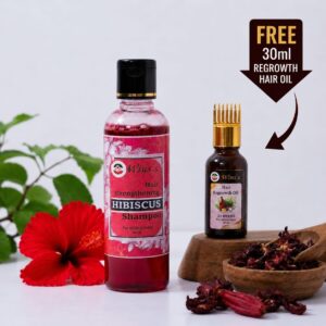 Hibiscus Shampoo with FREE 30ml Hair Regrowth Oil